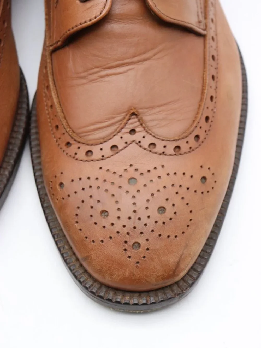 To Boot New York Adam Derrick Men's Size 10.5 Brown Wingtip Boots Made in Italy